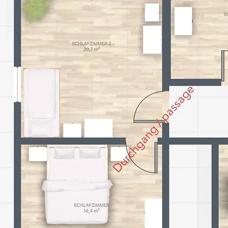Apartment Mit 3 Schlafzimmern, Dachterrasse Und Flussblick *